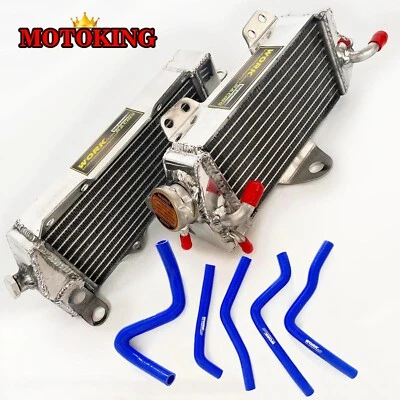 Radiador de aluminio + manguera de refrigerante para Kawasaki KX250 KX 250 1990 1991 1992 1993 Foto 1 de 4