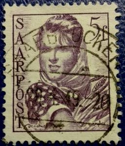 Saar: 1948 Workers, 5 Fr. (Collectable Stamp). - Picture 1 of 1