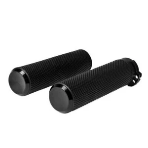 Manijas de manillar para Harley Dyna Road King Glide universal goma negra - Imagen 1 de 7