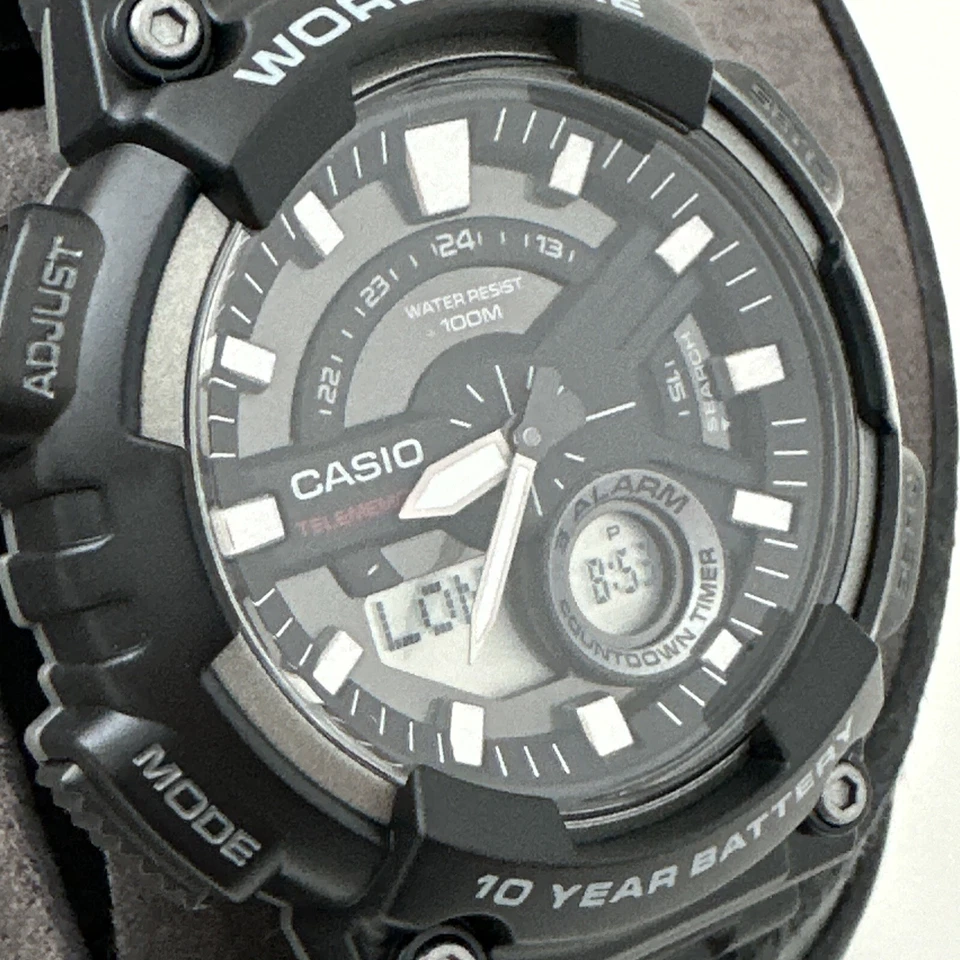 Reloj Casio AEQ110W-1BV, Telememo 30, 100M, 3 Alarmas,Cronógrafo,Batería 10 Años Foto 1 de 4