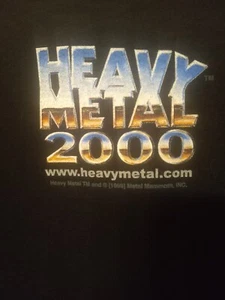Heavy Metal 2000 Vintage Animated 1999 Winterland T Shirt Black XL -NEW! - Picture 1 of 15
