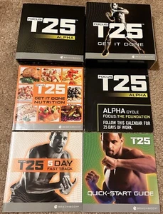Beachbody Focus T25 Get It Done DVD Set - Alpha + Beta Workout - 9 Disc Base Set - Picture 1 of 1