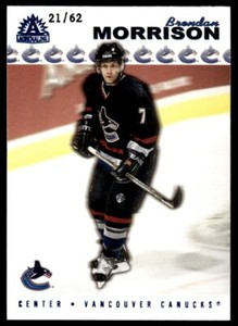 2001-02 Pacific Adrenaline Blue Brendan Morrison /62 Vancouver Canucks #190