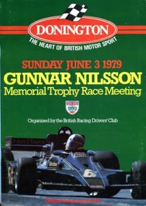 Gunnar Nilsson Meeting 3/6/79 Donington programma ufficiale + libretto lap chart - Foto 1 di 1