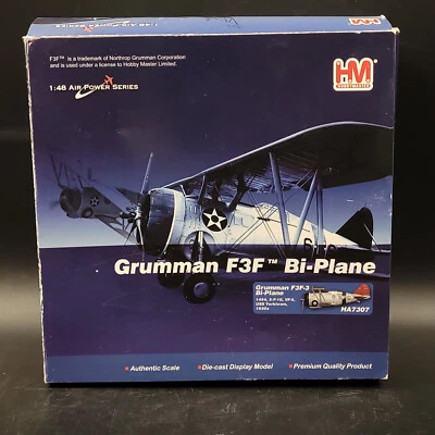 Hobby Master 1/48 Grumman F3F Bi-Plane VF-5 USS Yorktown 1930's HA7307 - Image 1 of 4