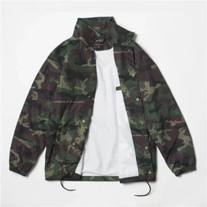 Mens Nylon hip hop streetwear Camouflage coaches jacket vintage waterproof Coat - Picture 1 of 22