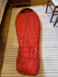 REI Radiant 20°F Down Filled Youth Sleeping Bag LH Red VGUC. - Picture 1 of 19