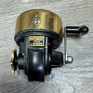 Vintage Roddymatic 707-A By Roddy Reel Not Tested Gold Silver Black - Picture 1 of 6
