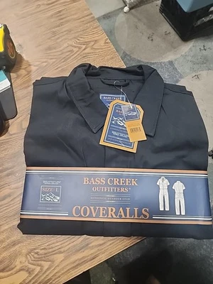 BASS CREEK OUTFITTERS Canvas Workwear Coveralls Carpenters Style - SIZE LARGE - Image 1 of 4