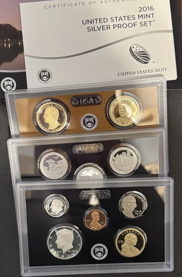 2016-S US Mint Silver Proof Set w/Box & COA     Free US Shipping - Image 1 of 1