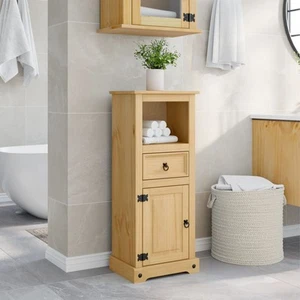 Bathroom Cabinet Sink Unit Storage Cupboard Solid Wood Pine vidaXL - Picture 1 of 11