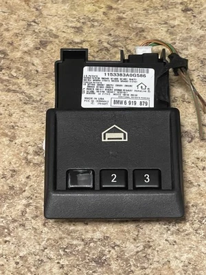 ✔️BMW E38 E39 E46 Homelink 3 botones abridor de puerta de garaje código rodante luz iluminada oe Foto 1 de 4