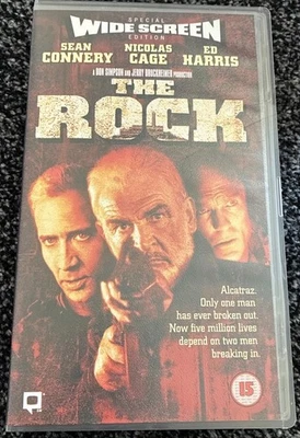 The Rock (VHS, 1997) Nicolas Cage/Sean Connery. Free UK P&P - Image 1 of 4