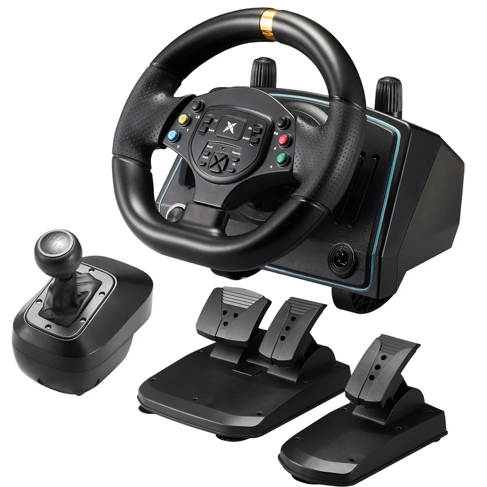 Volante y palanca de cambios y pedal para juegos DOYO Pro Racing para PS/Switch/PC/Android Foto 1 de 4