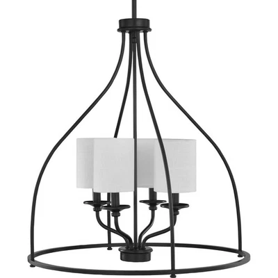 Progress Lighting P500285 Bonita 4 Light 23"W Chandelier - Black - Image 1 of 4