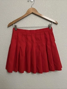 Vintage Wilson Tennis Pickleball Skirt Classic Sports Retro Red Pleated USA 80s - Picture 1 of 6