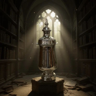 Chrom Ingwerglas 40 cm moderne abstrakte Vase Aluminium Vase Blumen Deko Glas - Bild 1 von 4