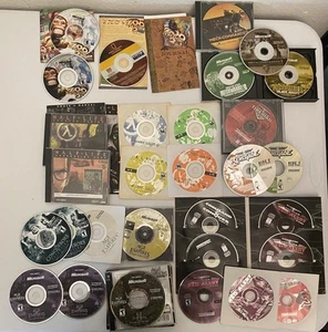 Lot of 30 PC CDROM Game Assorted Discs Incomplete Age Of Empires Mechwarrior Etc - Picture 1 of 1