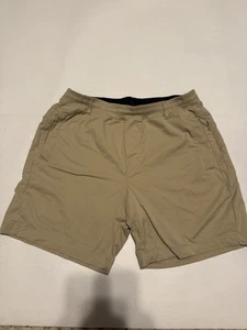 Bird Dogs Shorts L Beige Tan Lined Athleisure Performance Boomstick - Picture 1 of 3