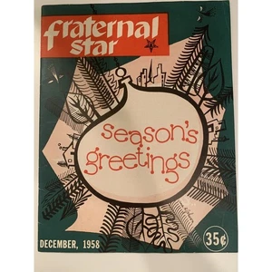 1958 Fraternal Star "season's greetings" Magazine - Picture 1 of 6
