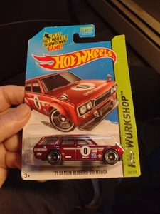 Hot Wheels Super Treasure Hunt 71 2014 Datsun Bluebird 510 vagón BN1 - Imagen 1 de 5