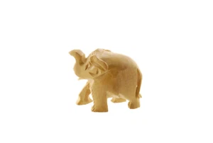 Figurune Eléphant en bois de kadam naturel Charme A - Picture 1 of 1