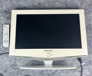 Samsung LN-S2352W 23-Inch LCD TV AV HDMI COMP Flat Panel White & Remote Tested - Picture 1 of 11