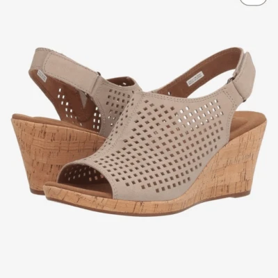 Sandalia Rockport Briah Sling cuña trasera nueva talla 10.5 Foto 1 de 4