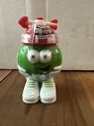 M & M Green Valentine candy Dispenser Figure with Red Arrow Spinner Hat New