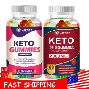 Keto AVC BHB Gummies For Fat Burn Weight Loss Detox Keto Diet Pills 60 Gummy - Picture 1 of 16