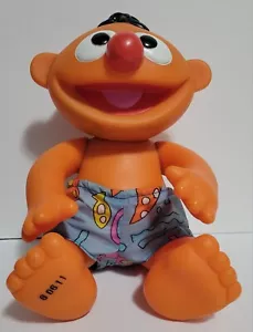 Rare Vintage 1996 Tyco Baby Ernie Bath Tub Toy Doll Sesame Street 11” Poseable - Picture 1 of 4