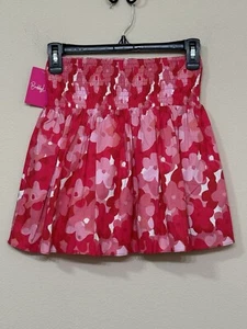 Buddy Love Women’s Pink & White Floral Ruffle Elastic Waist Mini Skirt s XS - Picture 1 of 8