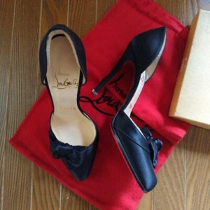 Christian Louboutin EU Size 35 Black Women Pumps heel Used Shoes Japan 22.5cm - Picture 1 of 6