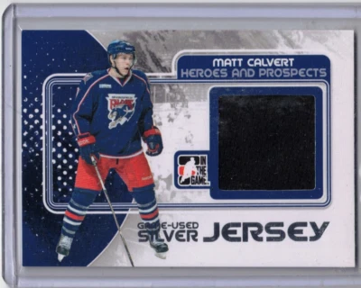 MATT CALVERT 10/11 ITG Prospects Update Pre-Rookie Game-Used Jersey SILVER /40 - Image 1 of 2