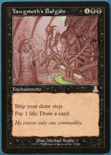 Yawgmoth's Bargain Urza's Destiny PLD Black Rare MTG CARD (ID# 248032) ABUGames