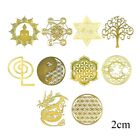 Copper Orgonite Sticker Resin Flower Life Stickers Clear Decorate Stickers