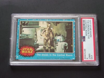 1977 Star Wars, The droids in the Control Room, Card# 33, PSA-9 - Image 1 of 4
