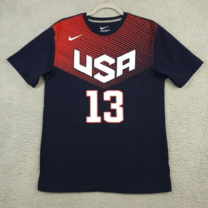 Nike Team USA Shirt Mens Medium James Harden #13 Regular Fit Basketball Jersey T - Picture 1 of 9