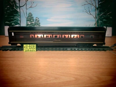 LIONEL O GAUGE NORFOLK & WESTERN PAINTED ALUMINUM PASSENGER CAR#579. - Image 1 of 4