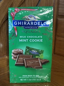 Ghirardelli Milk Chocolate Mint Cookie Limited Edition Holiday New 7.1 oz - Picture 1 of 3