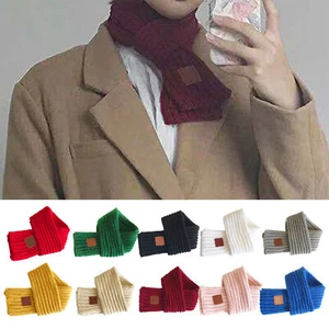 Kids Scarf Super Soft Daily Wear Adults Children Knitting Scarf Sweet - Picture 1 of 20