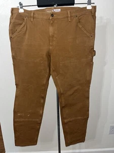 Carhartt Pants Women 20 40X31 Rugged Flex Relaxed Fit Twill Double Front Stretch - Picture 1 of 12