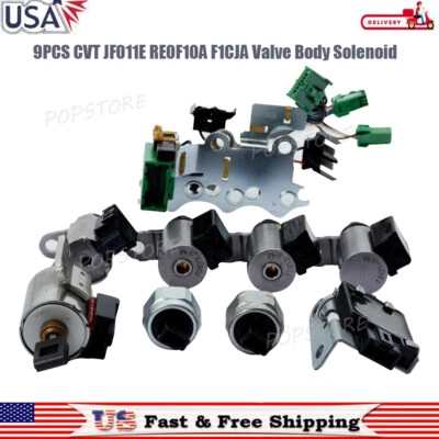 9PCS JF011E RE0F10A F1CJA Valve Body Solenoid For 2007-2016 Jeep Patriot Compass Foto 1 de 4