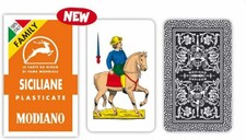 Modiano Carte Da Gioco Regionali Siciliane Plastificate 300101 Scopa Briscola LI