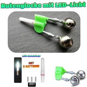 Campana Doble Caña con LED - Luz incl. 3 Baterías # Blanco 👌 - Imagen 1 de 4