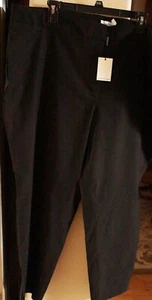 CALVIN KLEIN Women's Black Stretch Ankle Casual Dress Pants Plus Size 22W - Picture 1 of 4