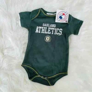 NWT Oakland A’s Athletics Baby/Infant One Piece Creeper Snapsuit Bodysuit 12 M - Picture 1 of 5