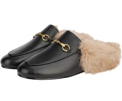 Zapatos mules de piel para mujer hechos a mano y cuero genuino, talla 10 envío gratuito Foto 1 de 4