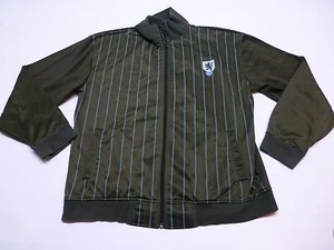 Pineapple Connection Jacket Mens Size Large Green & Blue Striped Good Condition - Picture 1 of 3