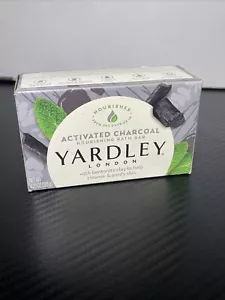 Yardley Activated Charcoal Bar Soap NOURISHING London Bars 4.25 oz New - Picture 1 of 7